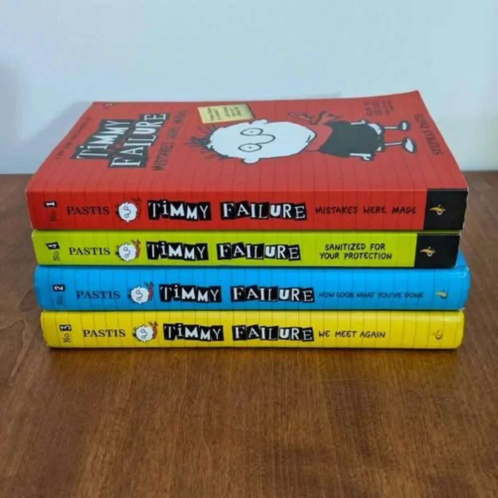 4 Timmy Failure Series Books by Stephan Pastis